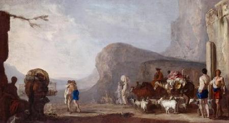 Johann Heinrich Schonfeldt Versohnung Jakobs mit Esau oil painting picture